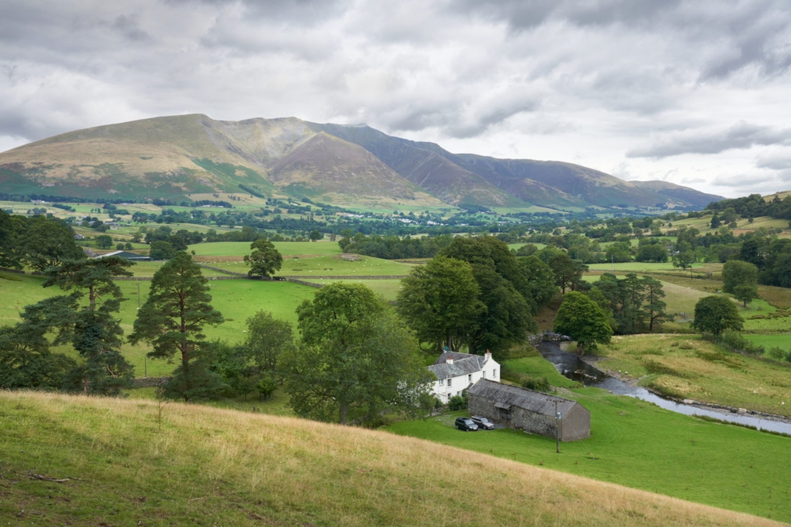An image depicting the trail Blencathra - Hallsfell Top and its surrounding area.