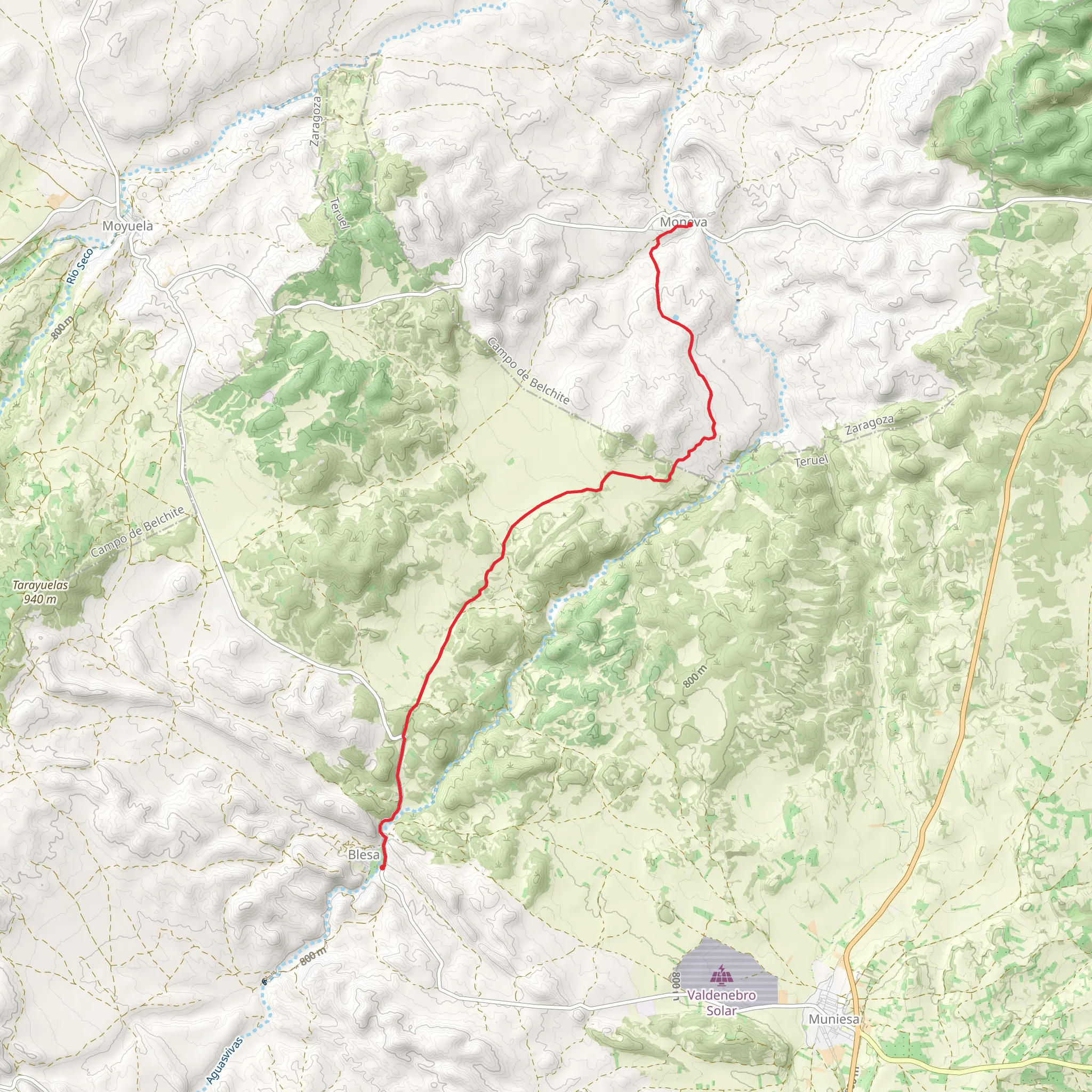 Blesa-Moneva PR TE 250 mobile static map
