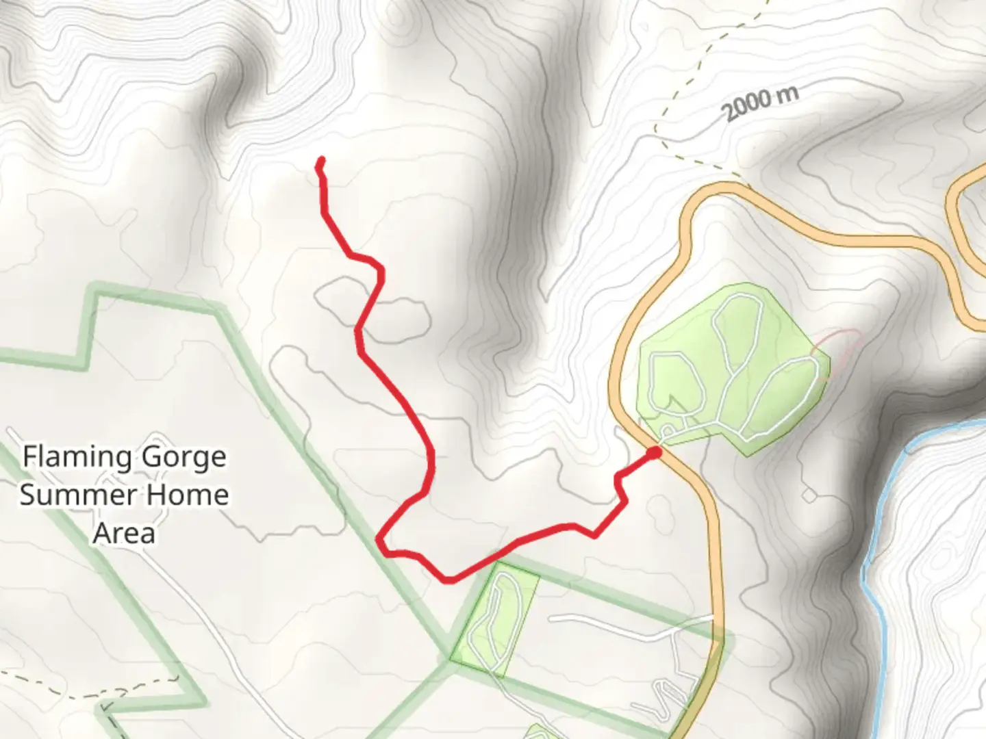 An image depicting the trail Bear Canyon Bootleg and its surrounding area.