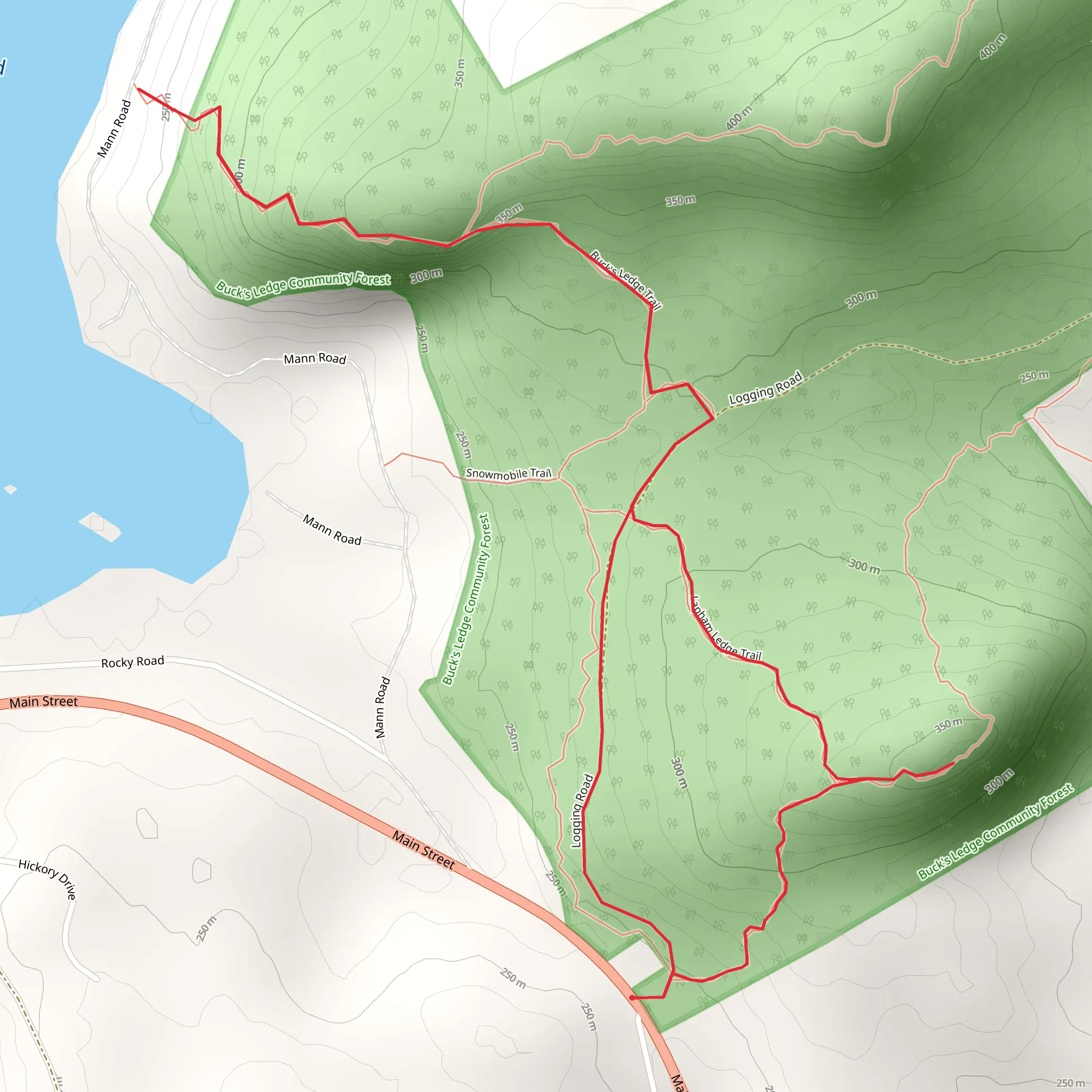 Main Street Loop - North mobile static map