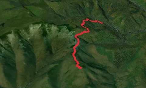 Samuels Point from Woodland Creek