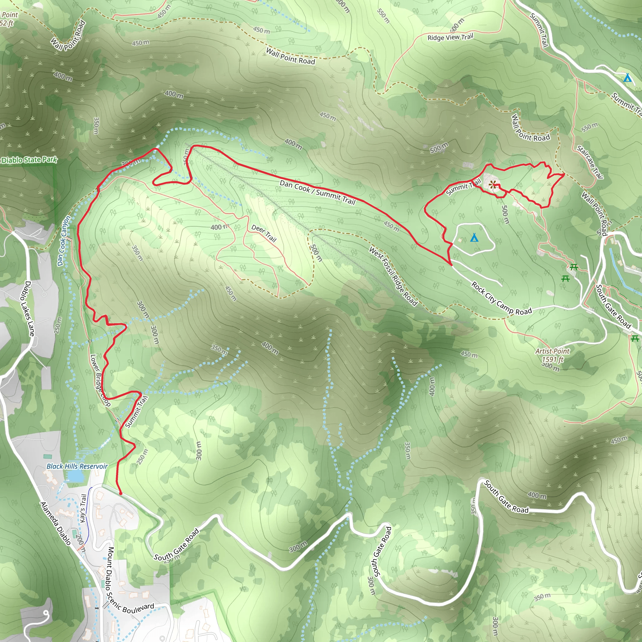 Summit Trail mobile static map
