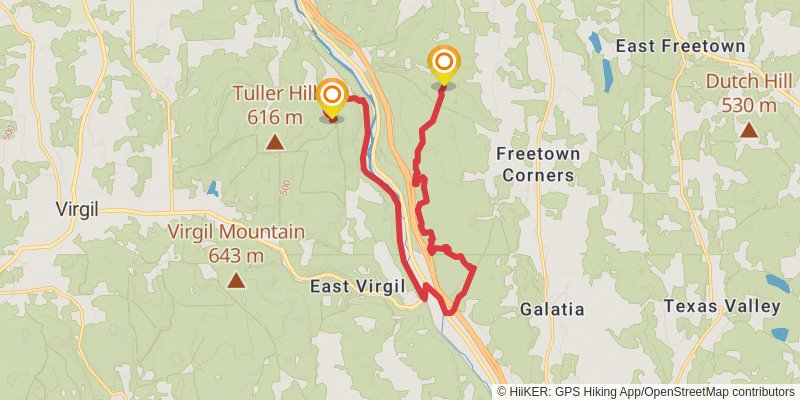 Finger Lakes Trail stage 33 Map