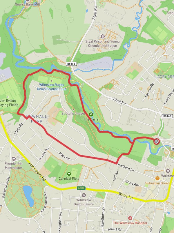 Wilmslow Loop mobile static map