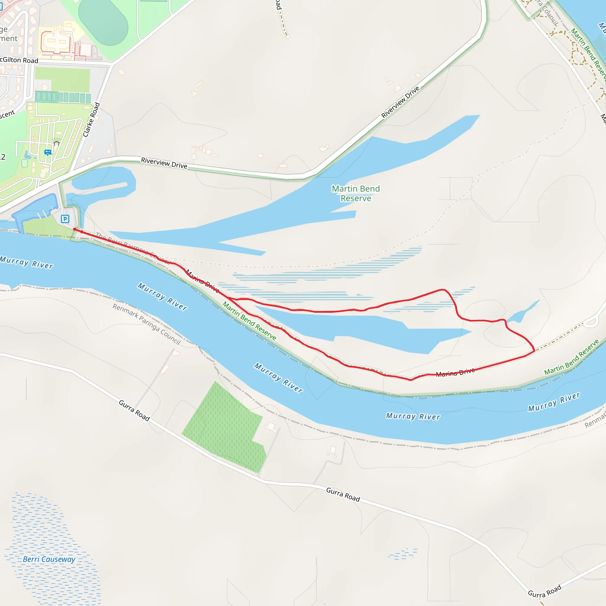 Lion Allan Thurmer Recreational Trail mobile static map