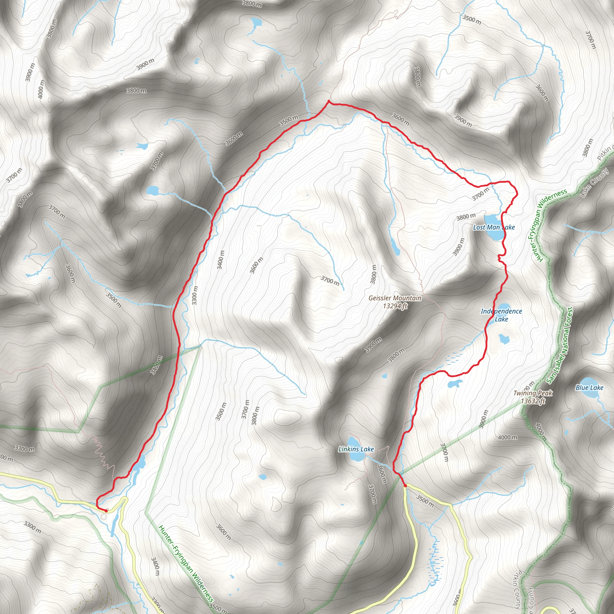 Lost Man Trail mobile static map