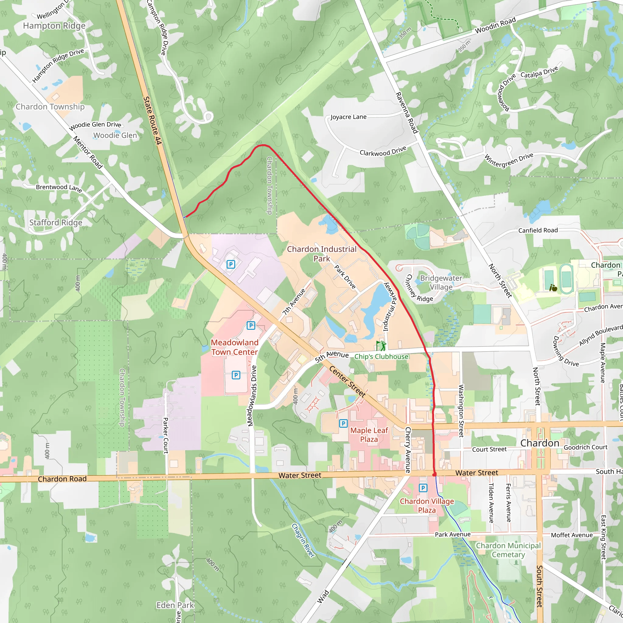 Maple Highlands Trail - North mobile static map