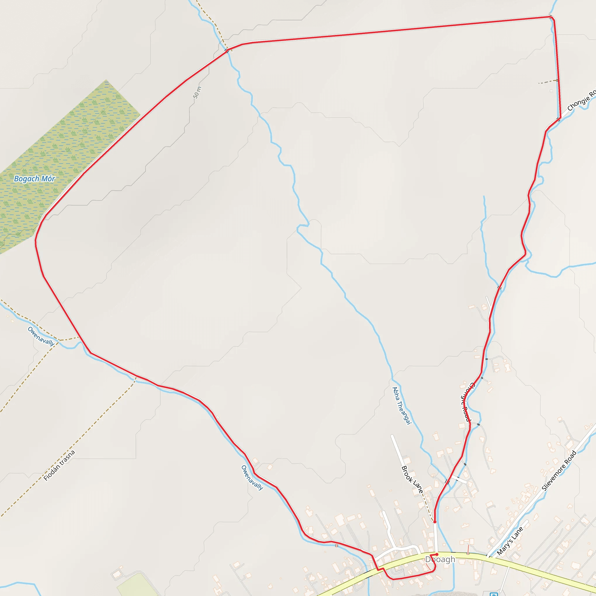 Achill Island - Dooagh Loop mobile static map