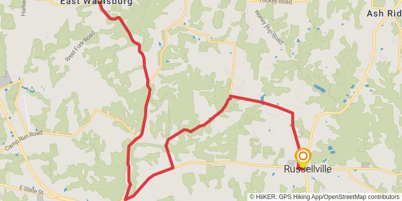 North Country Trail - Ohio stage 29 Map