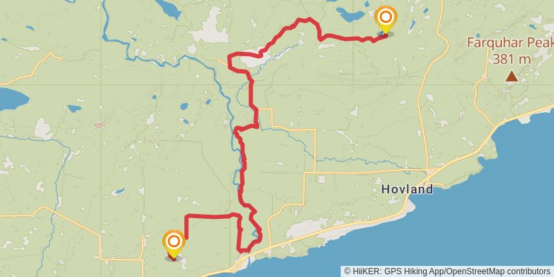 Superior Hiking Trail stage 19 Map