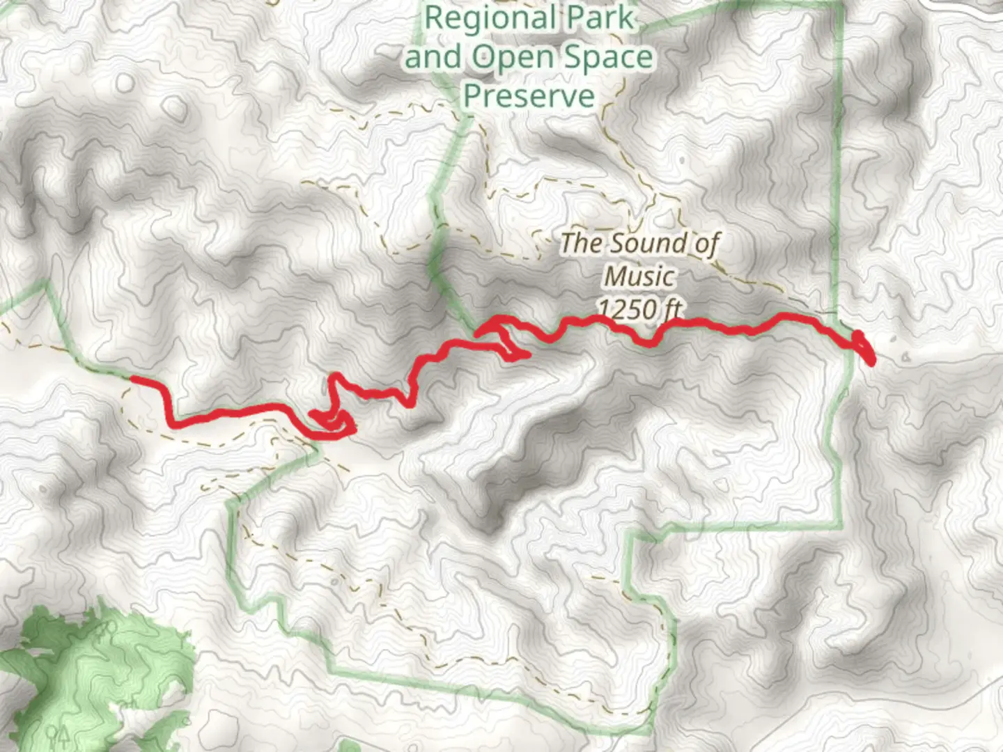 An image depicting the trail Willow Creek Road and its surrounding area.