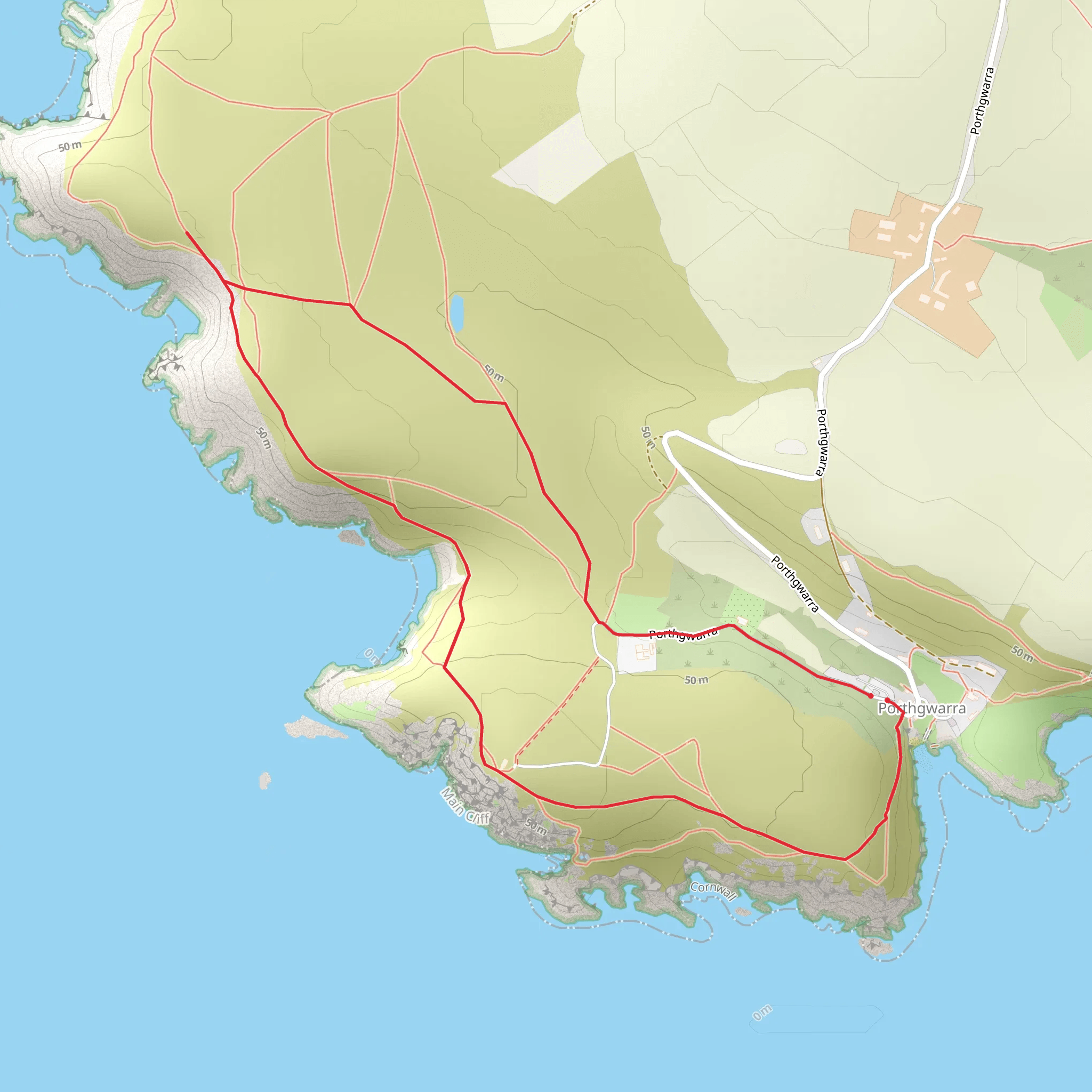 National Coastwatch Institution Loop - Porthgwarra mobile static map