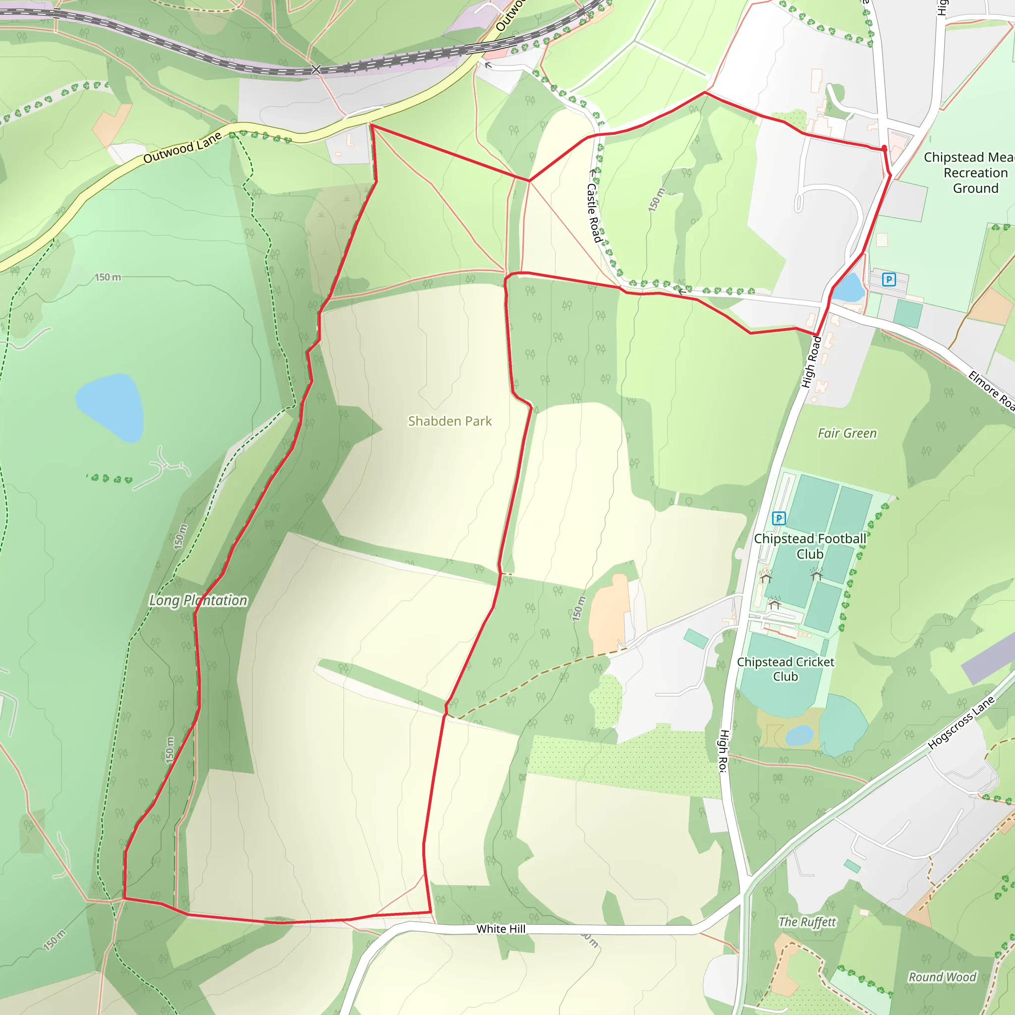 Chipstead Walk mobile static map