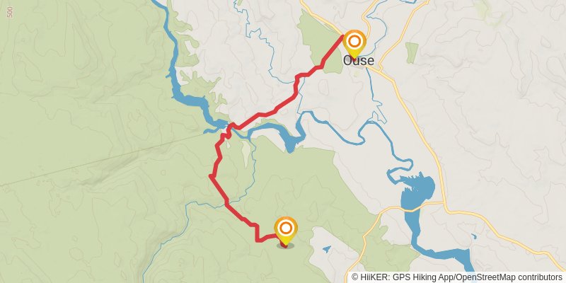 Tasmanian Trail stage 16 Map