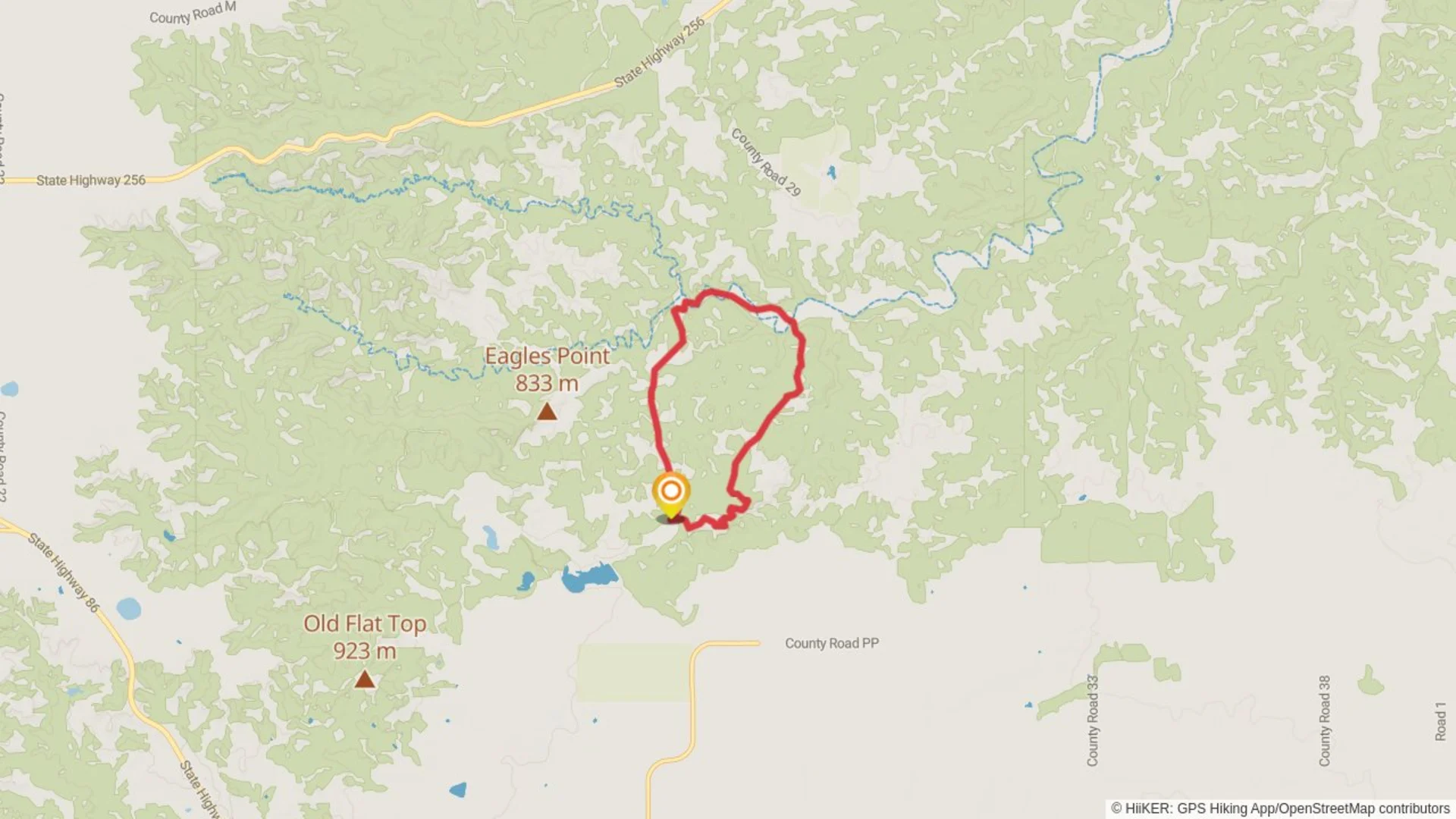 An image depicting the trail Trail I - Canyon Rim Trail and State Park Road Loop and its surrounding area.