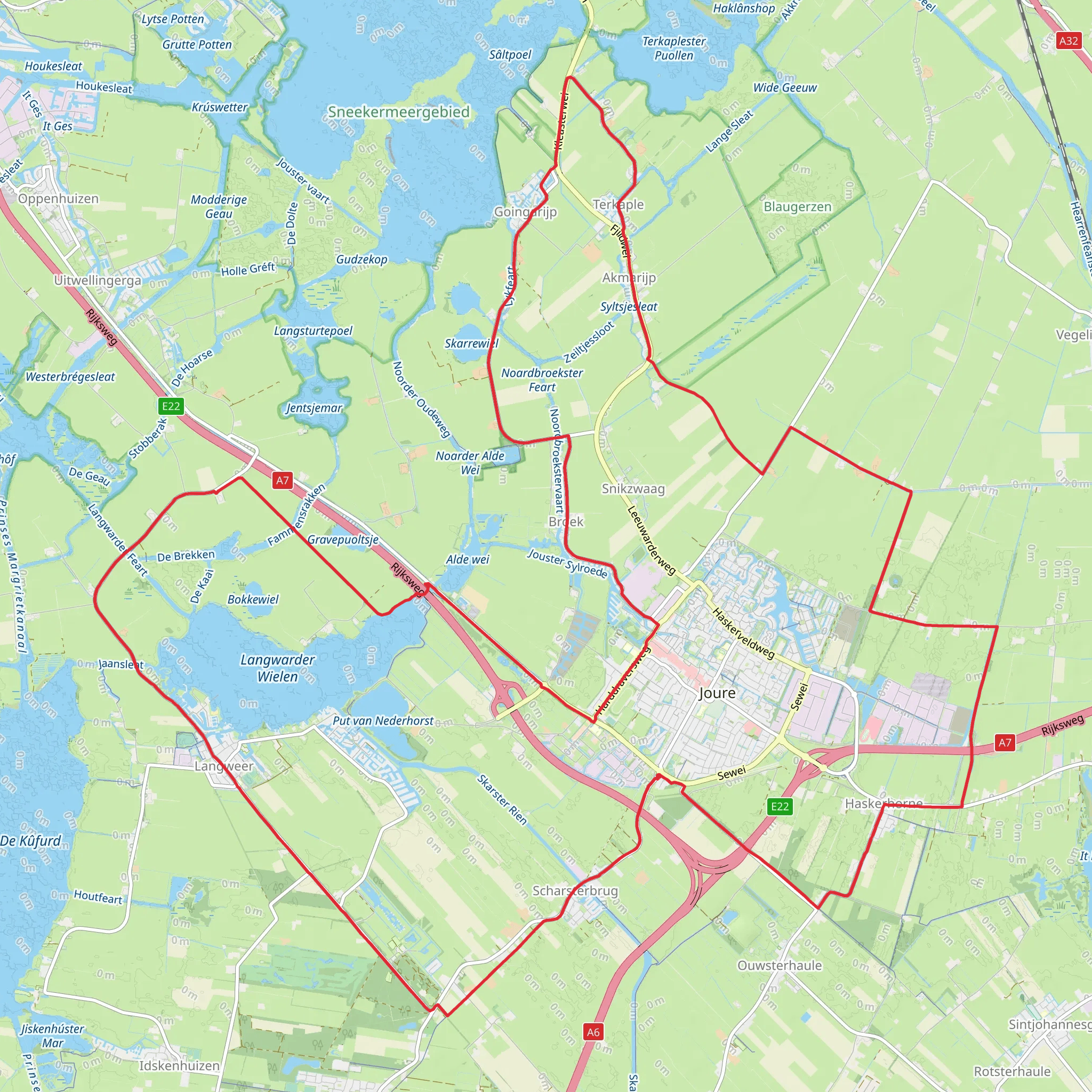 Tramwei and Kleasterwei Loop mobile static map