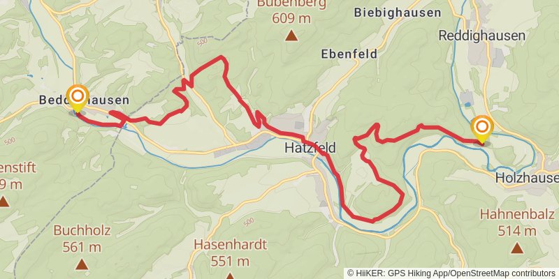 Ederhöhenweg stage 4 Map