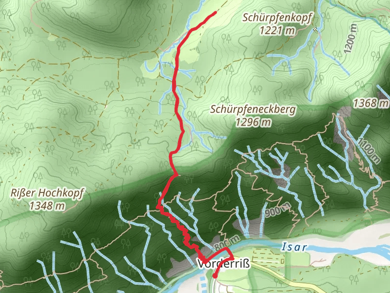 Luitpolderalm and Rißsattel Walk