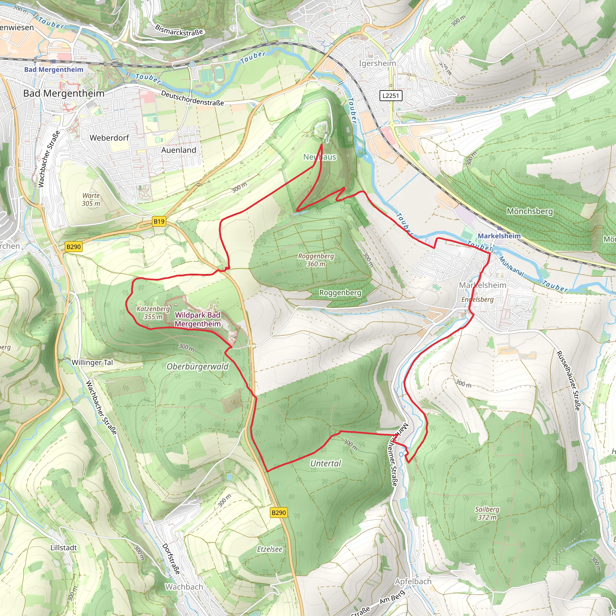 Haeslesweg and Neuhaus Weg mobile static map