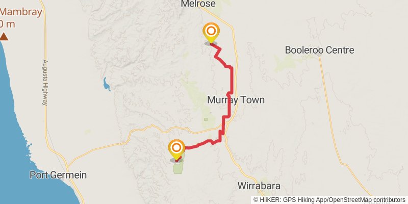 Heysen Trail stage 40 Map