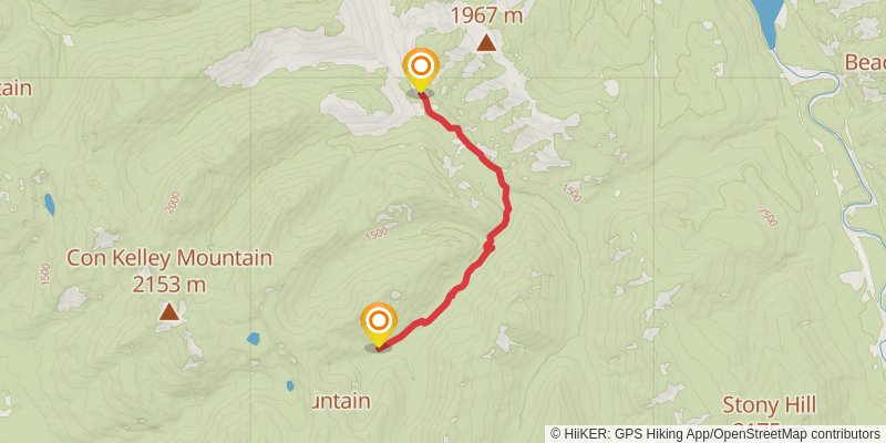 Conner Creek Trail stage 2 Map