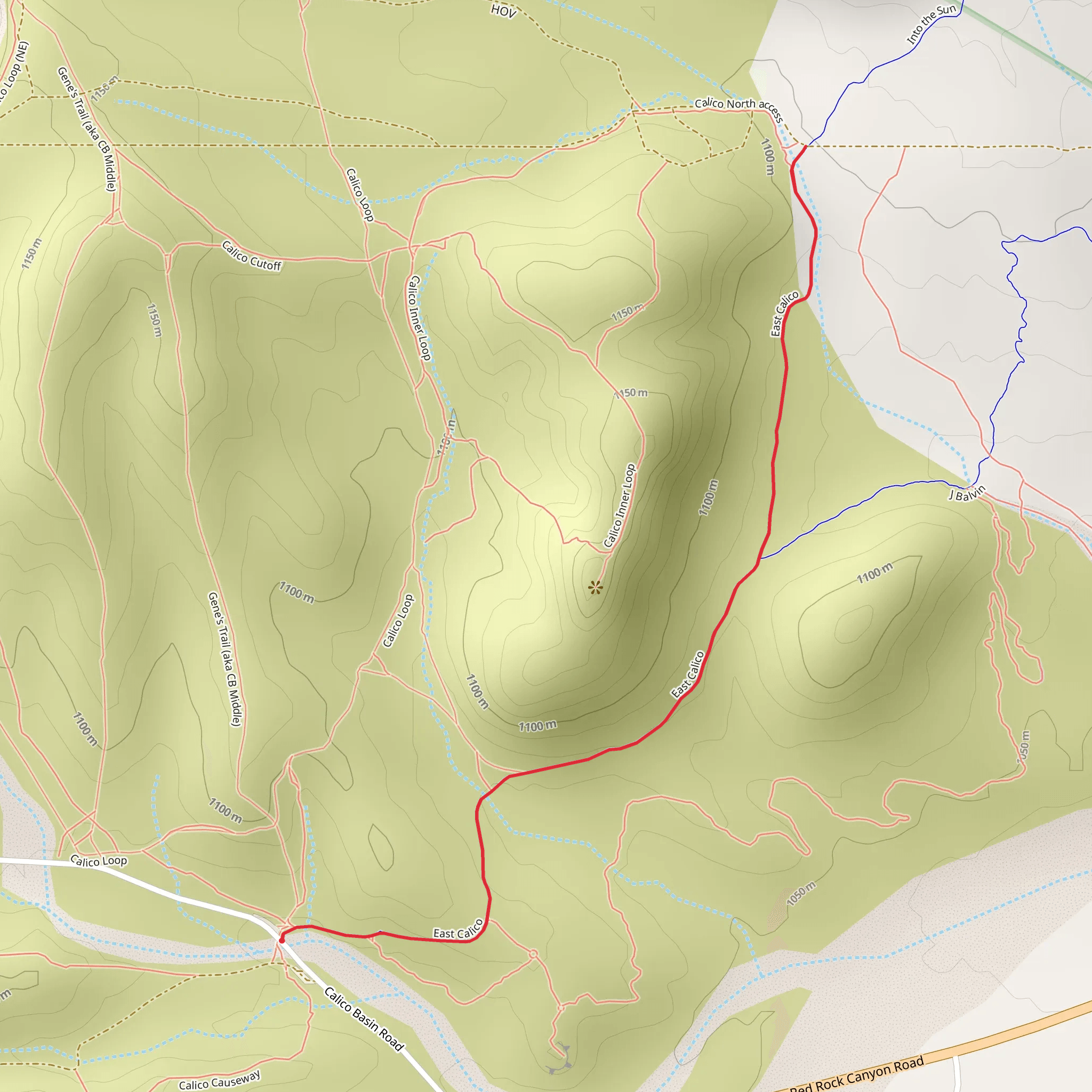 East Calico mobile static map