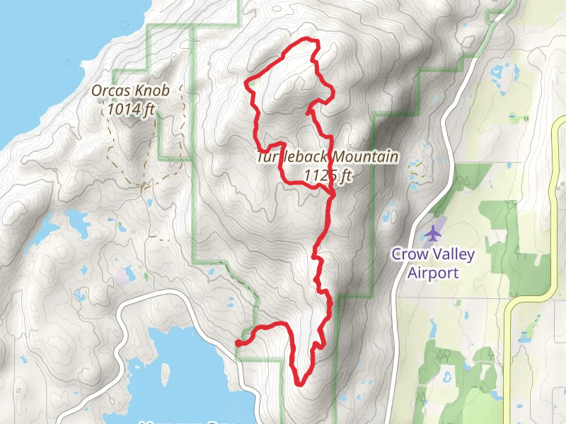 Turtleback Mountain Loop via Center Loop Trail