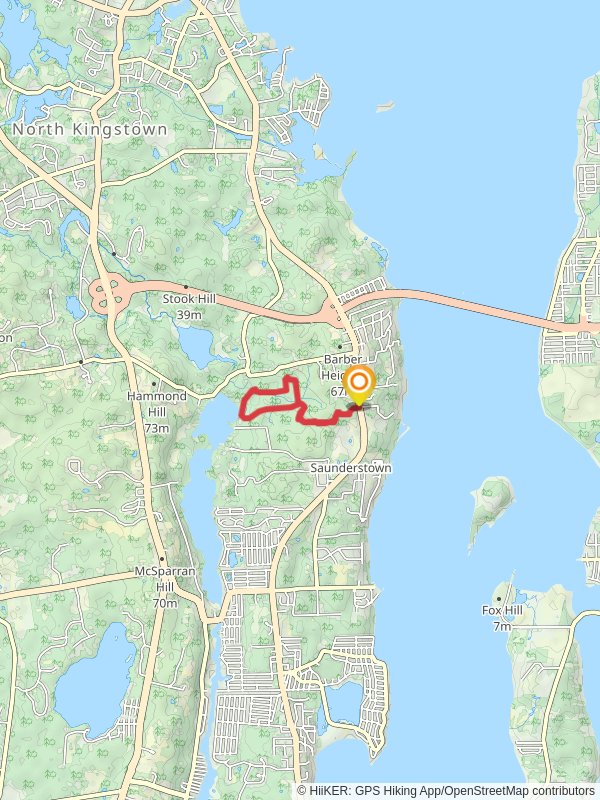 Julia's Trail, Pettaquamscutt Trail and Stoney Brook Loop Trail