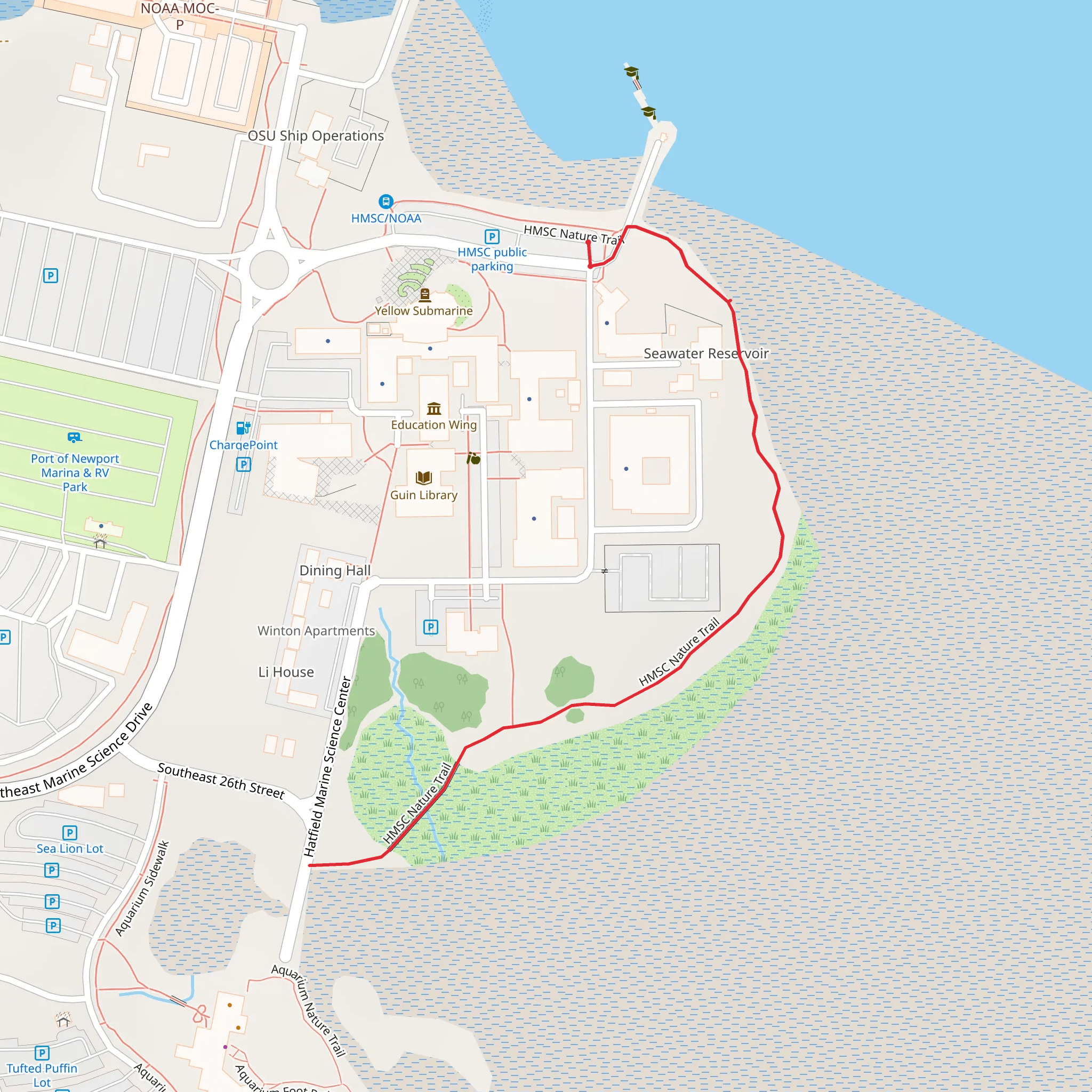HMSC Nature Trail mobile static map