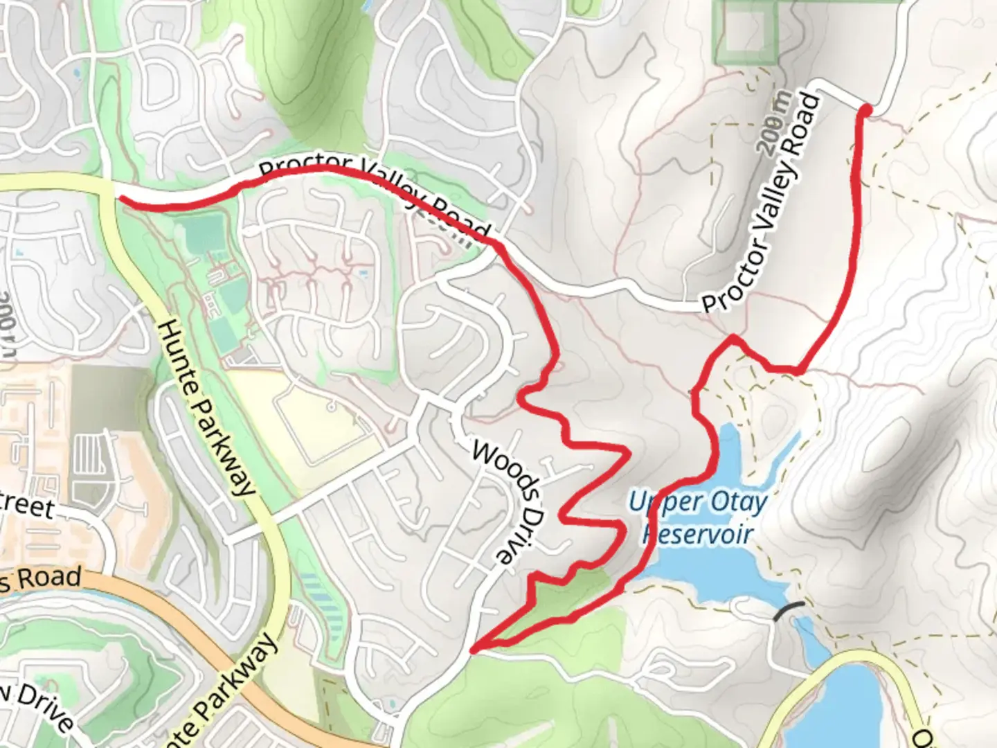An image depicting the trail Upper Otay Reservoir - Centennial Trail and its surrounding area.