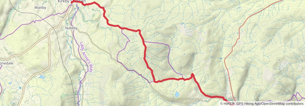 Coast to Coast Walk stage 9 Map