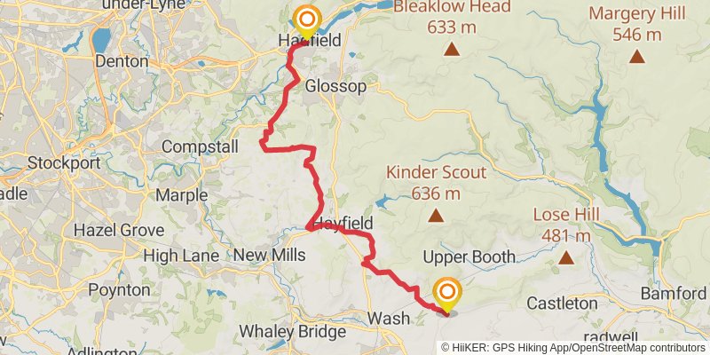 Pennine Bridleway stage 3 Map