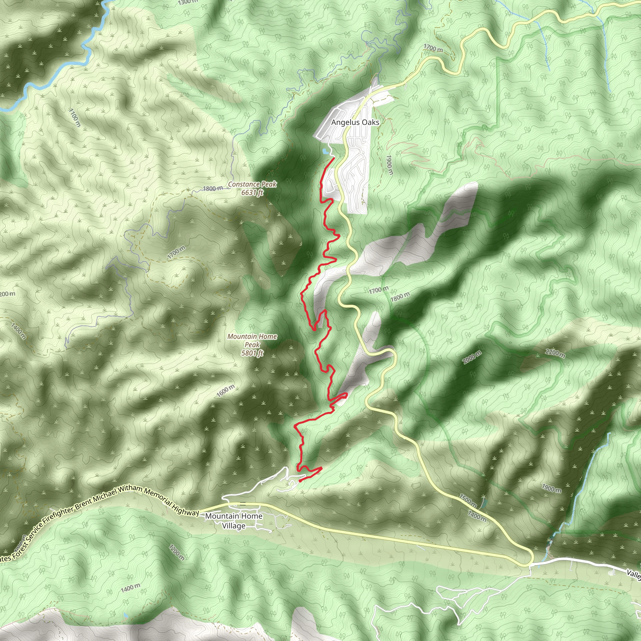 Old Control Road mobile static map