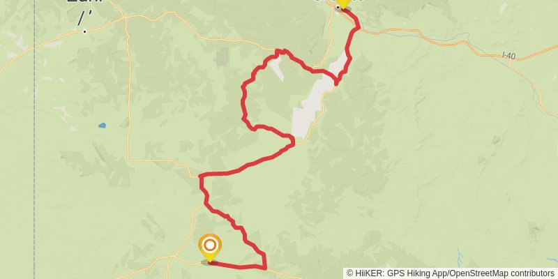 Continental Divide Trail stage 6 Map