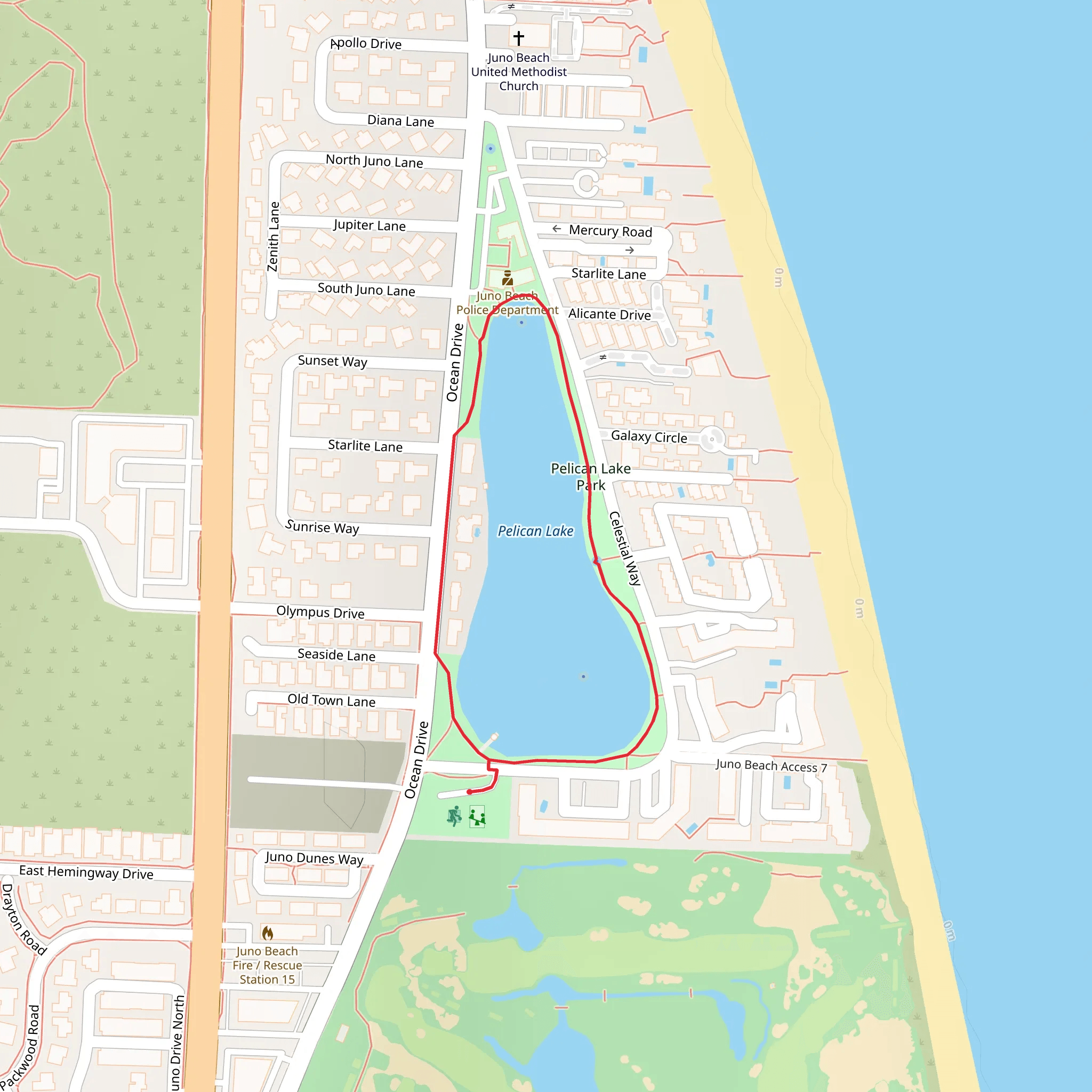 Pelican Lake Loop mobile static map