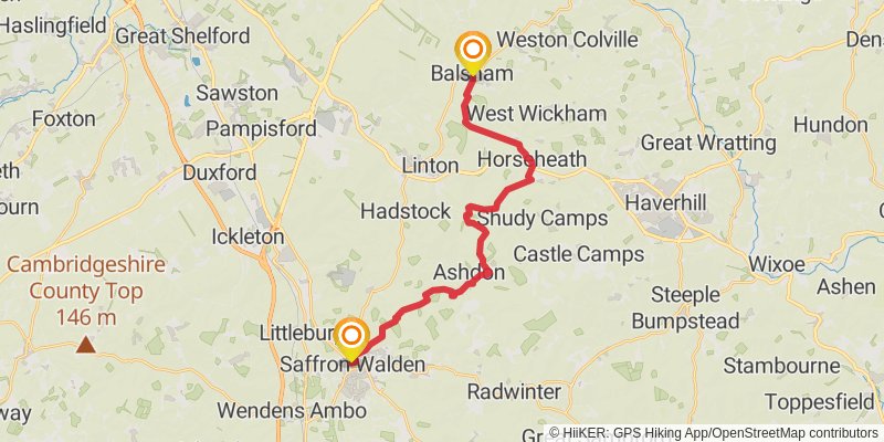 Harcamlow Way stage 4 Map