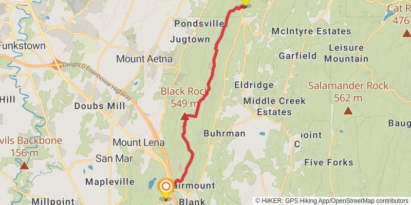 Appalachian Trail stage 107 Map