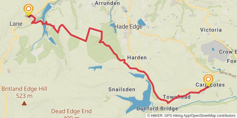 Yorkshire Round stage 7 Map