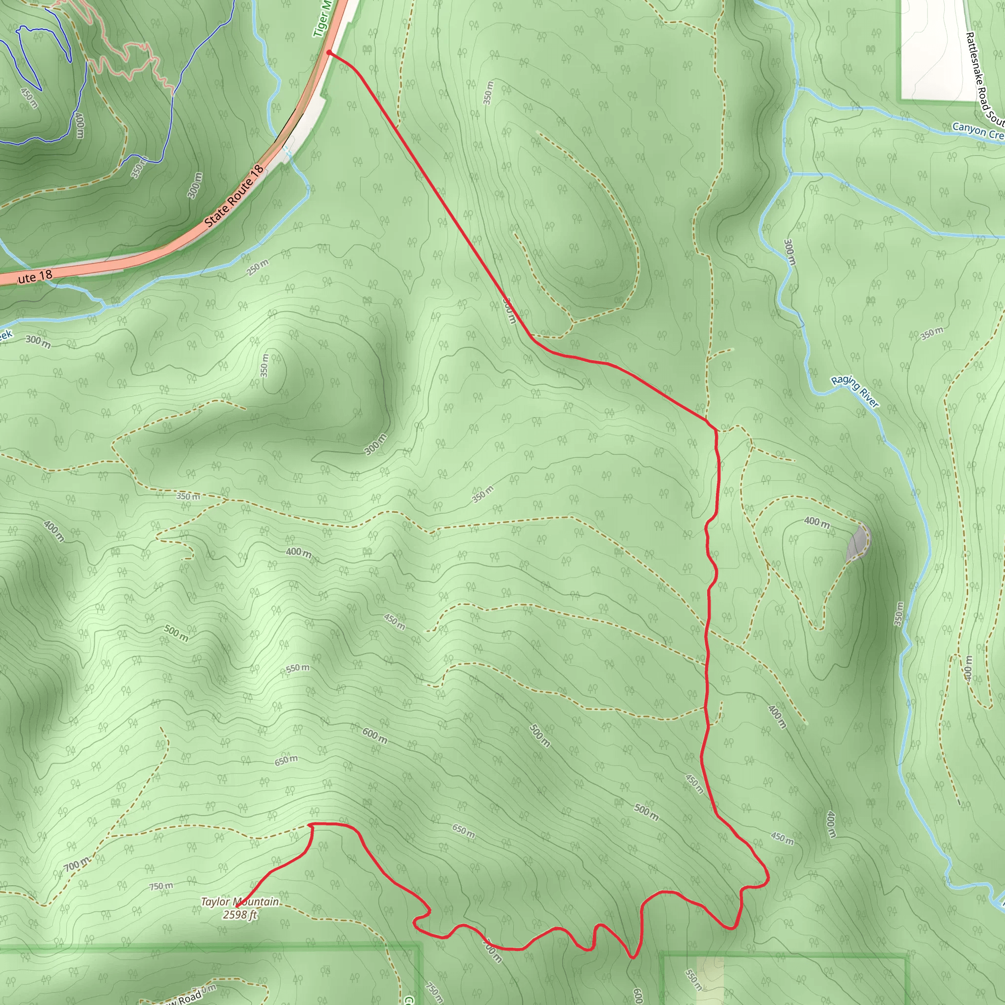 Taylor Mountain Walk mobile static map
