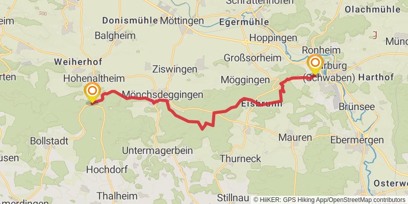 Albsteig stage 2 Map