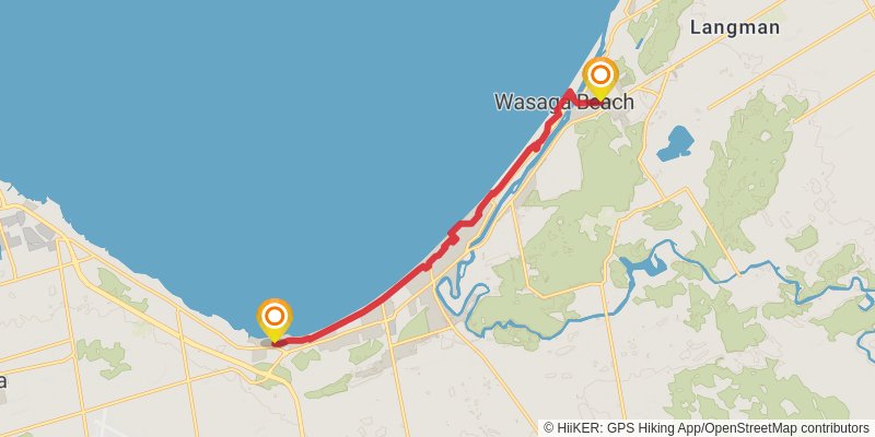 Waterfront Trail stage 91 Map