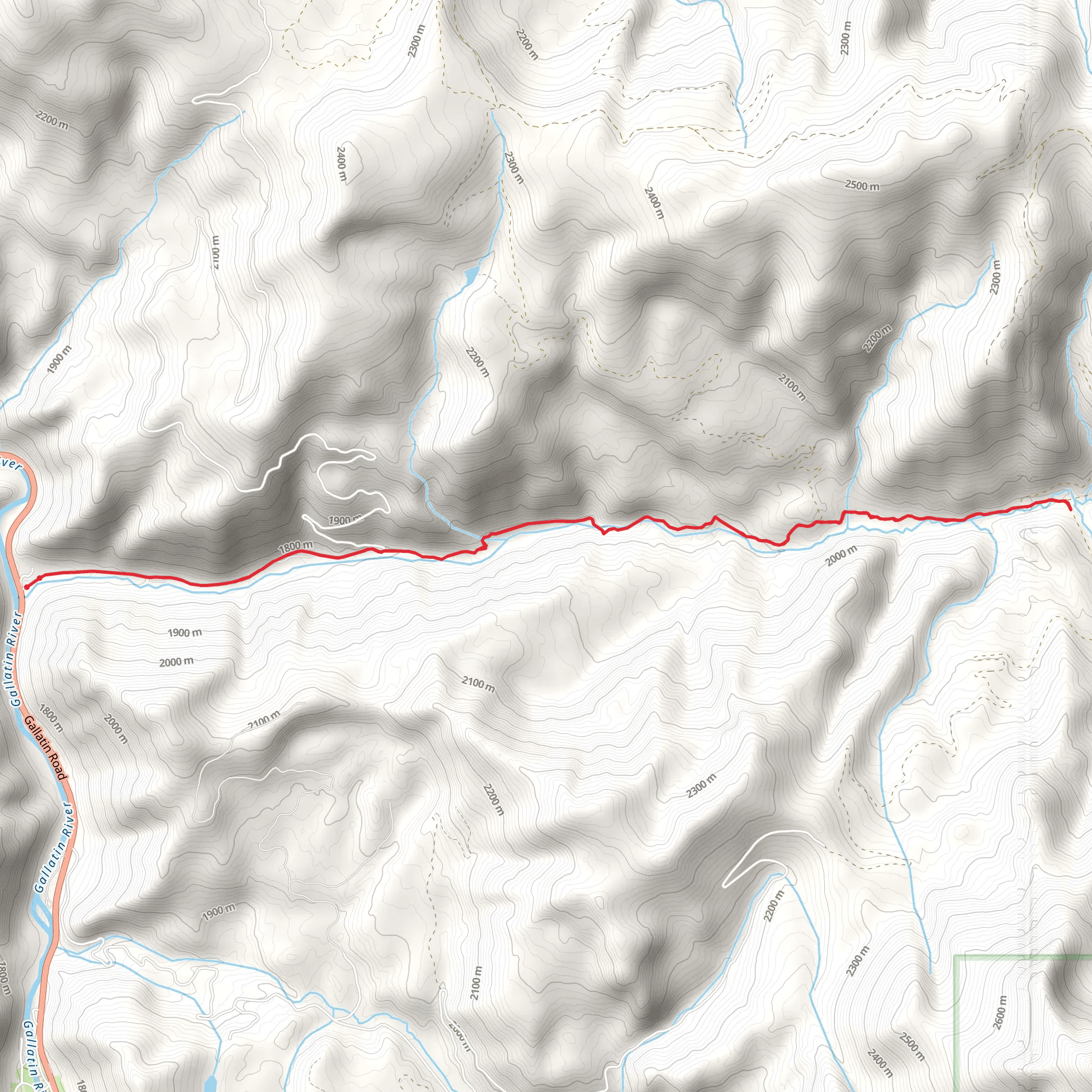 Swan Creek Road and Trail mobile static map