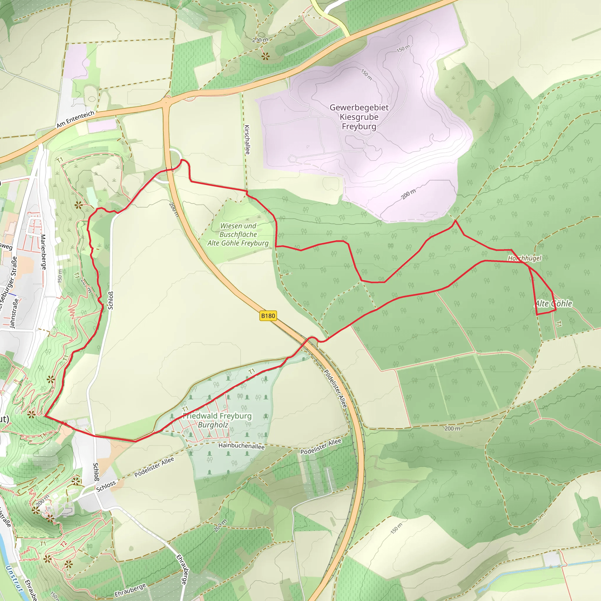 Jakobsweg Via Regia and Kleinfriedenthal Rundweg mobile static map