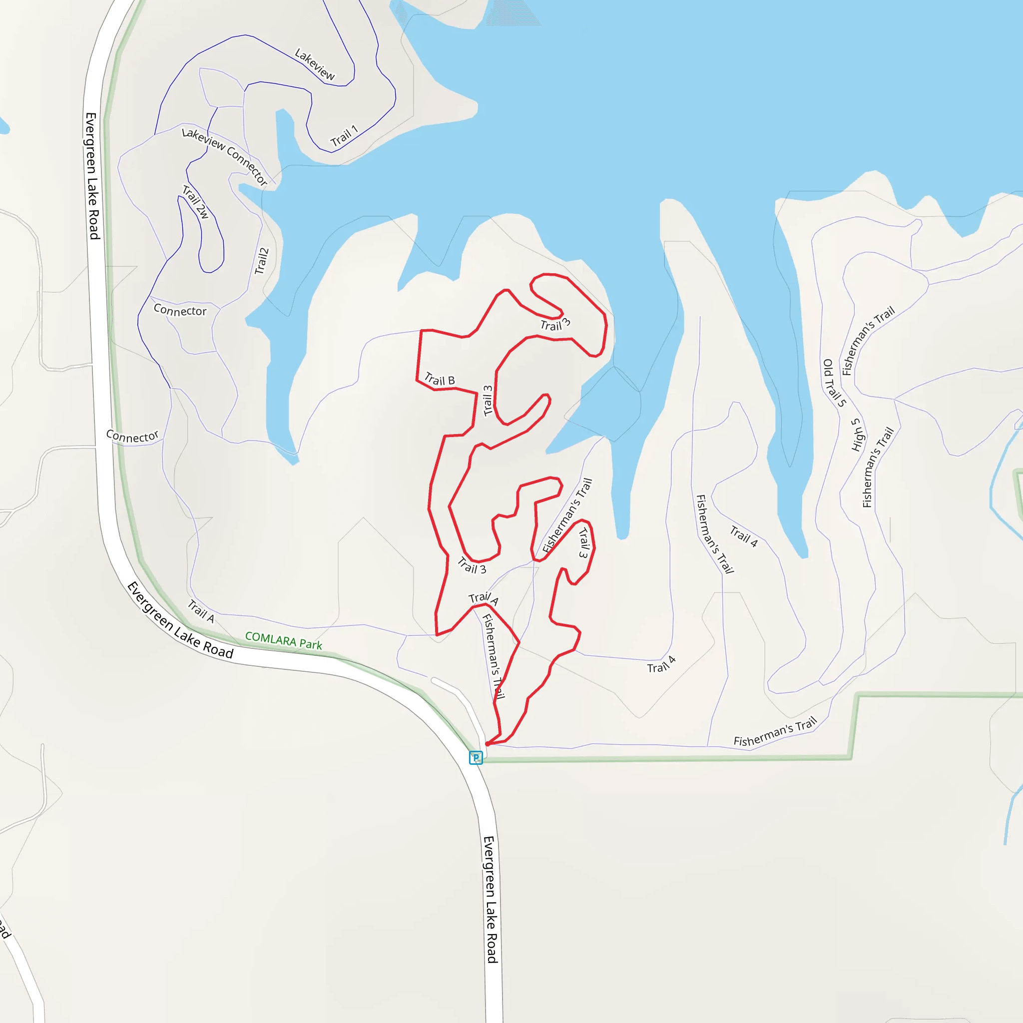 Trail 3 Loop mobile static map