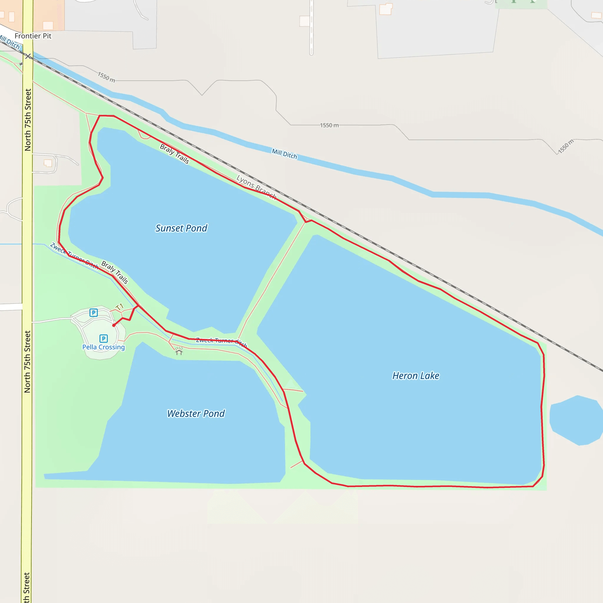 Heron Lake Loop mobile static map