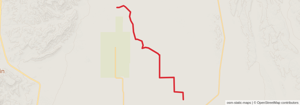 American Perimeter Trail - Texas Primary stage 12 Map
