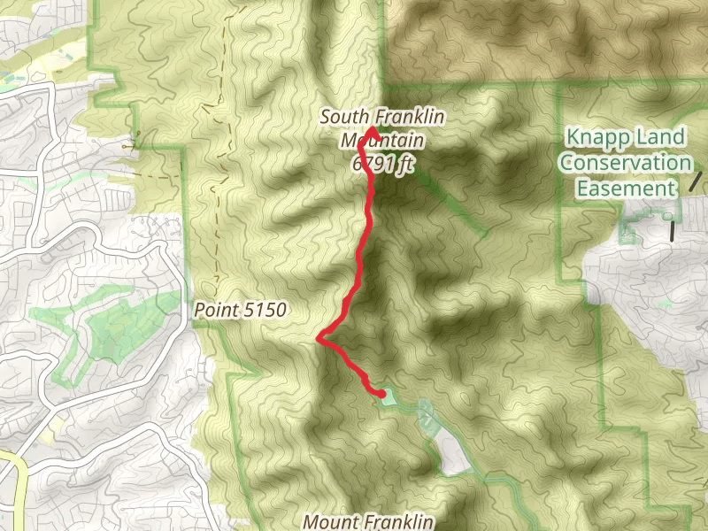 South Franklin Mountain via Ron Coleman Trail