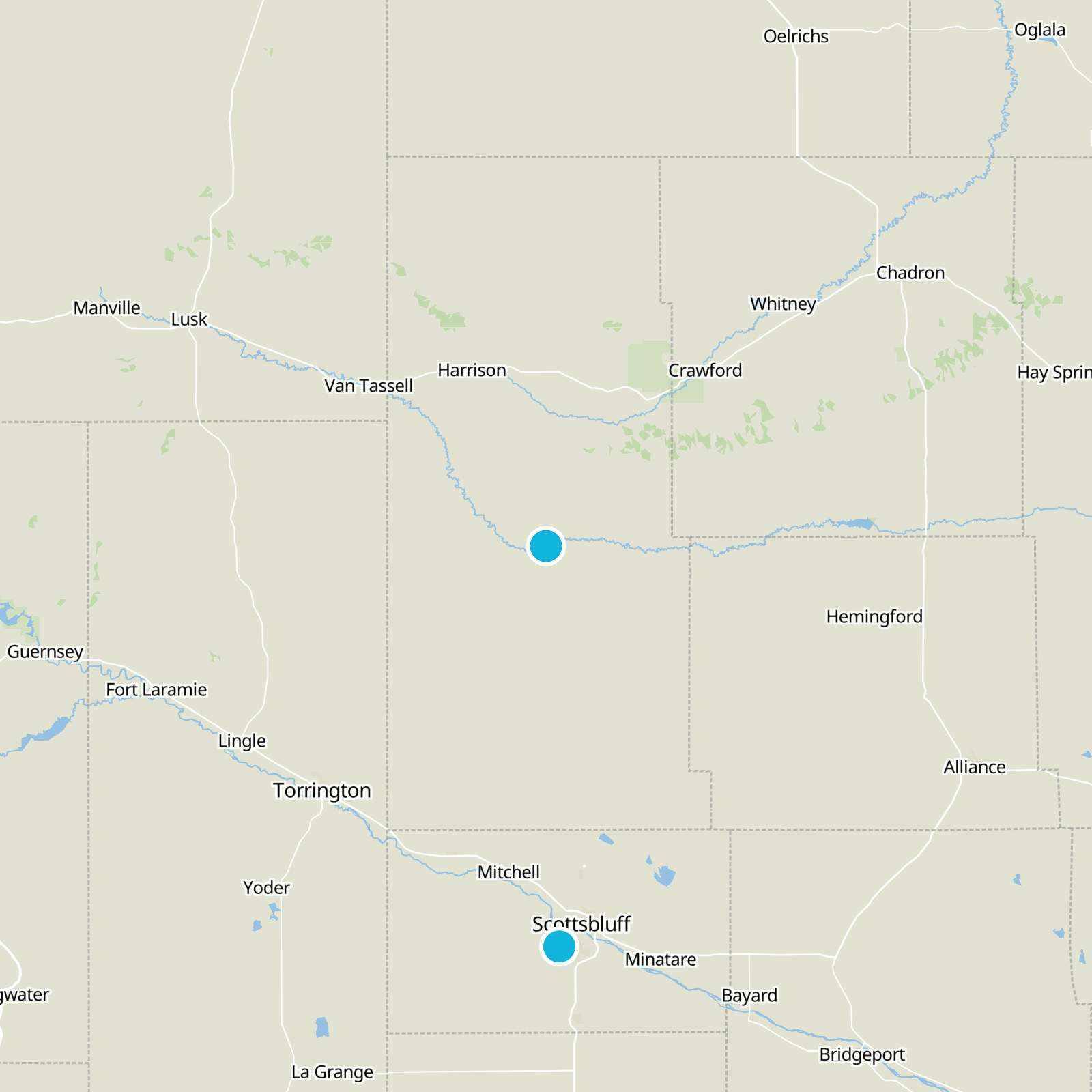 Sioux County Static Map