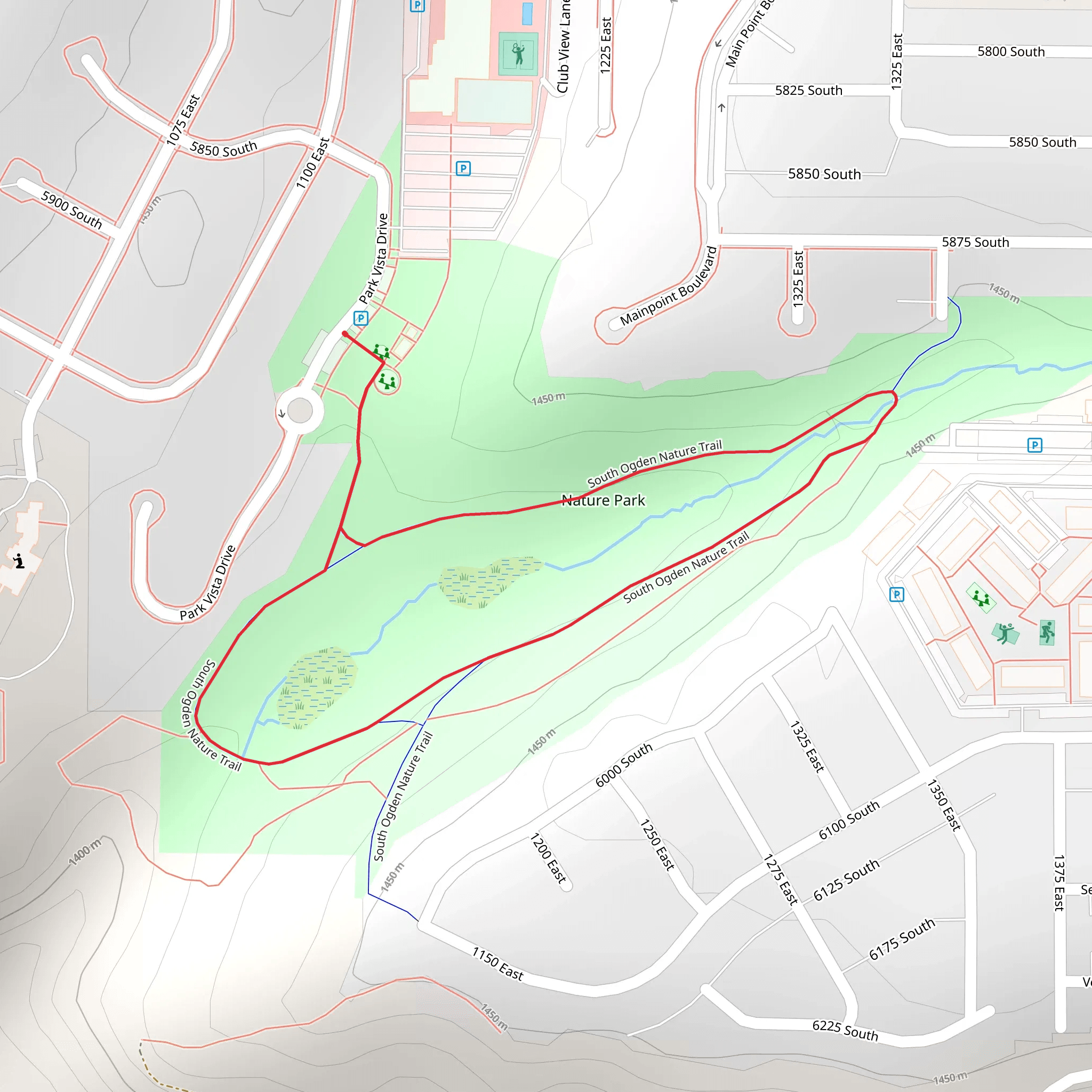 Nature Park Loop mobile static map