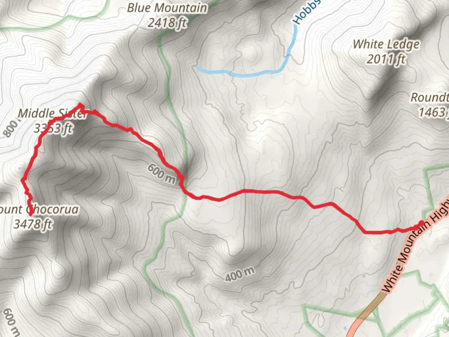 An image depicting the trail Mount Chocorua Trail and its surrounding area.